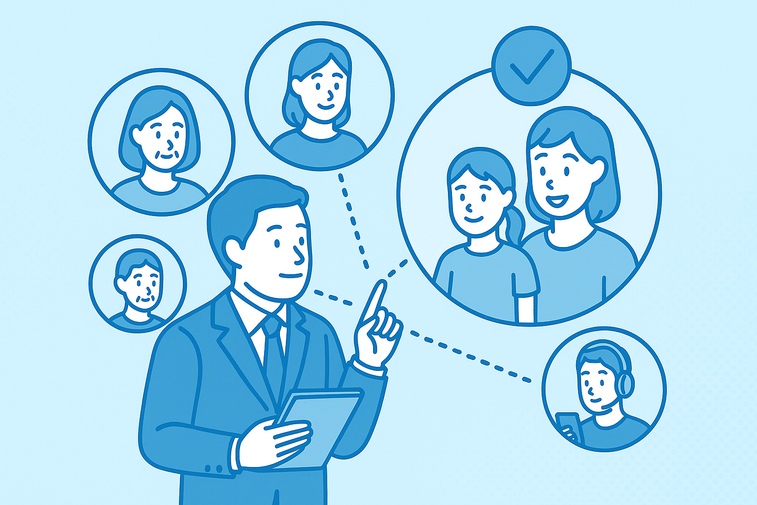 顧客コミュニケーション設計のイメージ